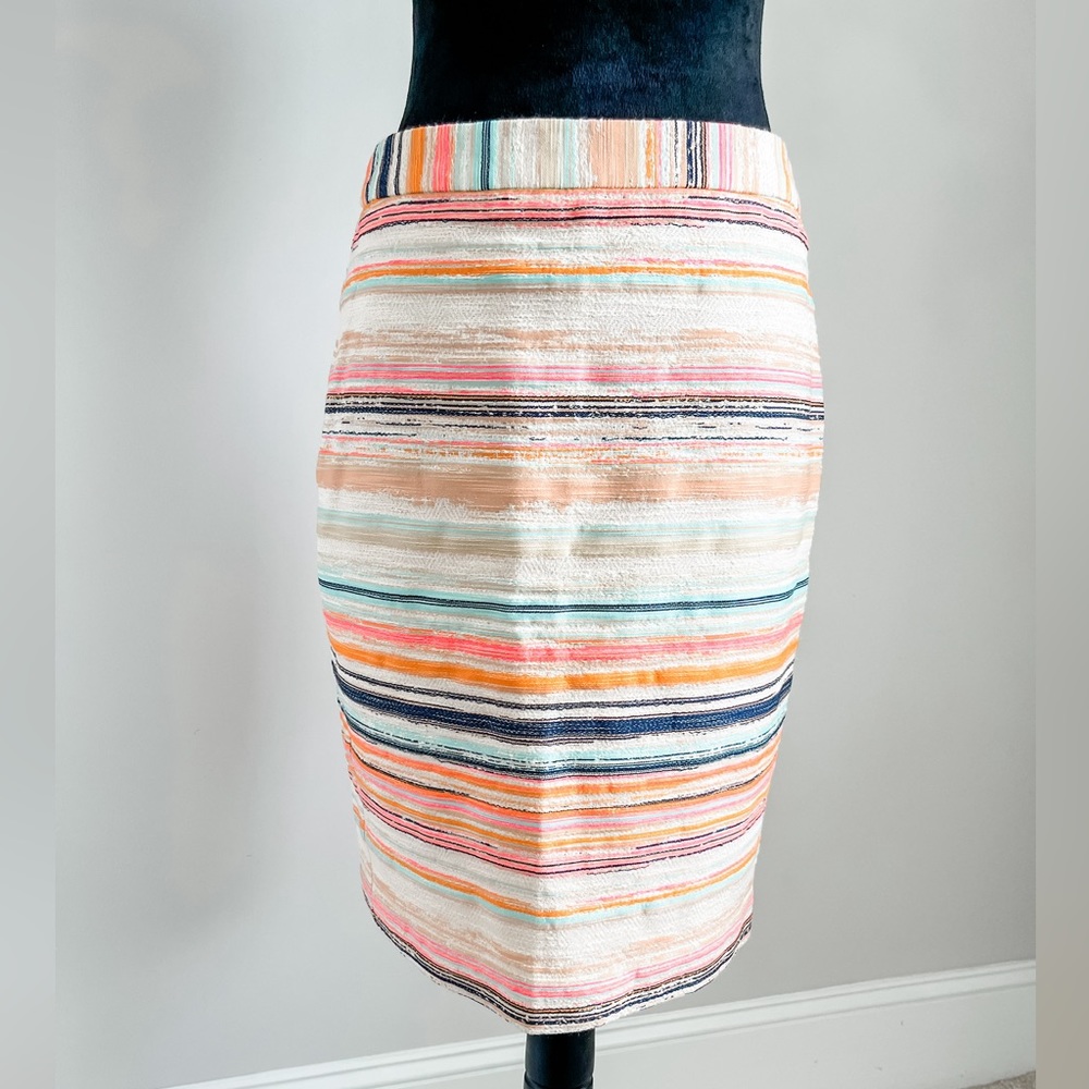 Trina Turk Lined Multicolor Dorris Pencil Skirt